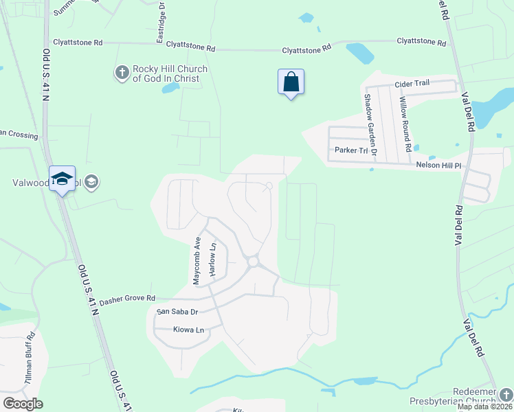 map of restaurants, bars, coffee shops, grocery stores, and more near 4694 Rudy Way in Hahira