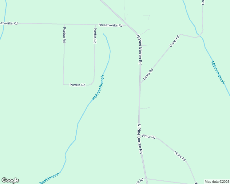 map of restaurants, bars, coffee shops, grocery stores, and more near 3000 North Pine Barren Road in McDavid