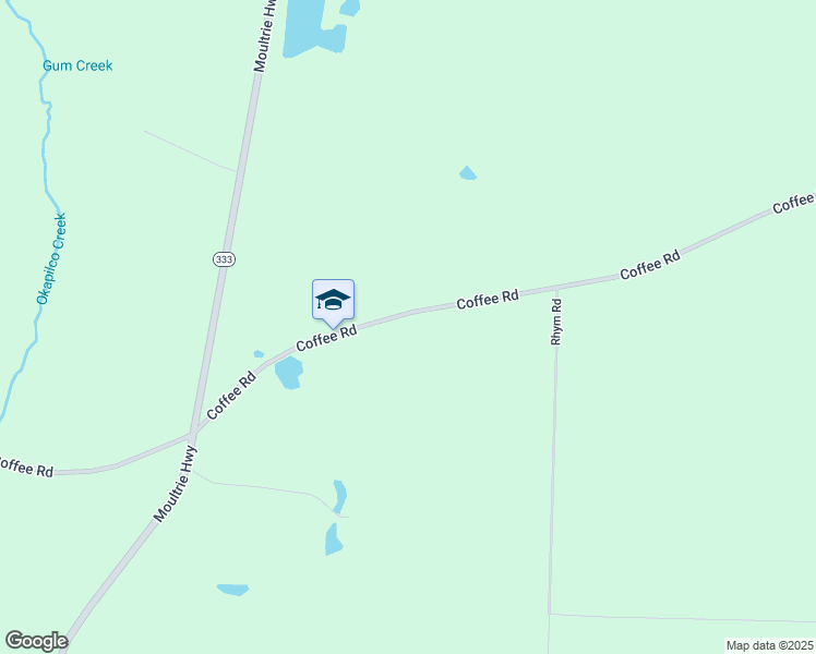 map of restaurants, bars, coffee shops, grocery stores, and more near 6852 Coffee Road in Quitman