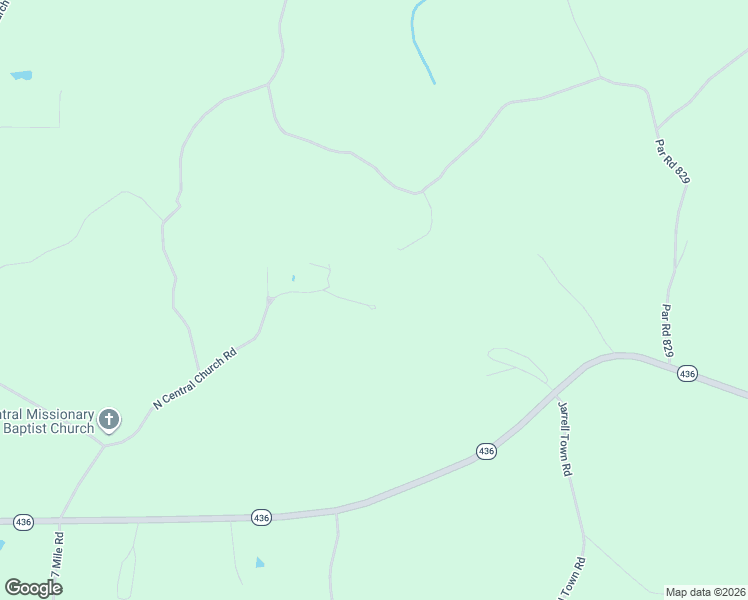 map of restaurants, bars, coffee shops, grocery stores, and more near 57030 Central Church Road in Angie