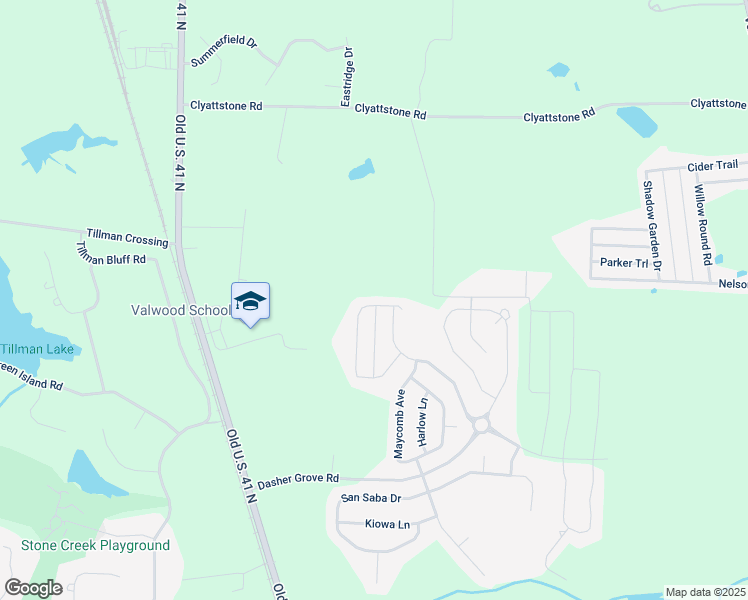 map of restaurants, bars, coffee shops, grocery stores, and more near 5227 Abbott Circle in Hahira