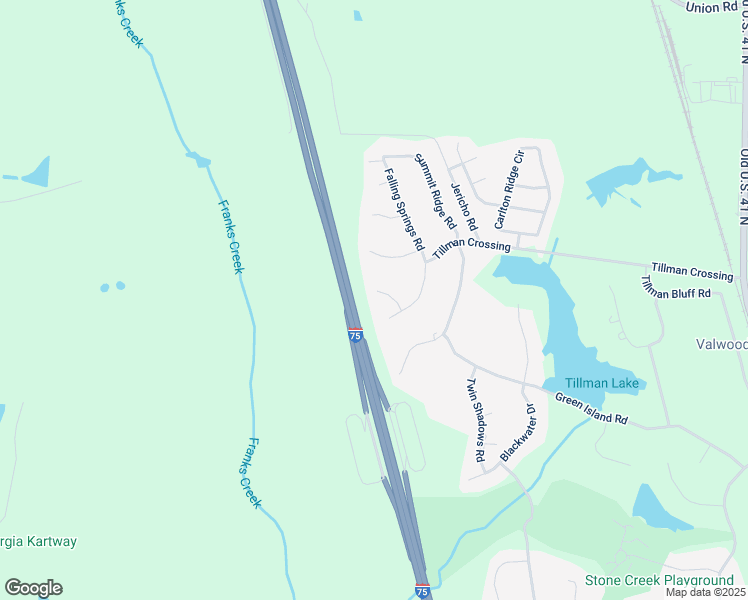map of restaurants, bars, coffee shops, grocery stores, and more near 5415 Vineyard Point in Valdosta