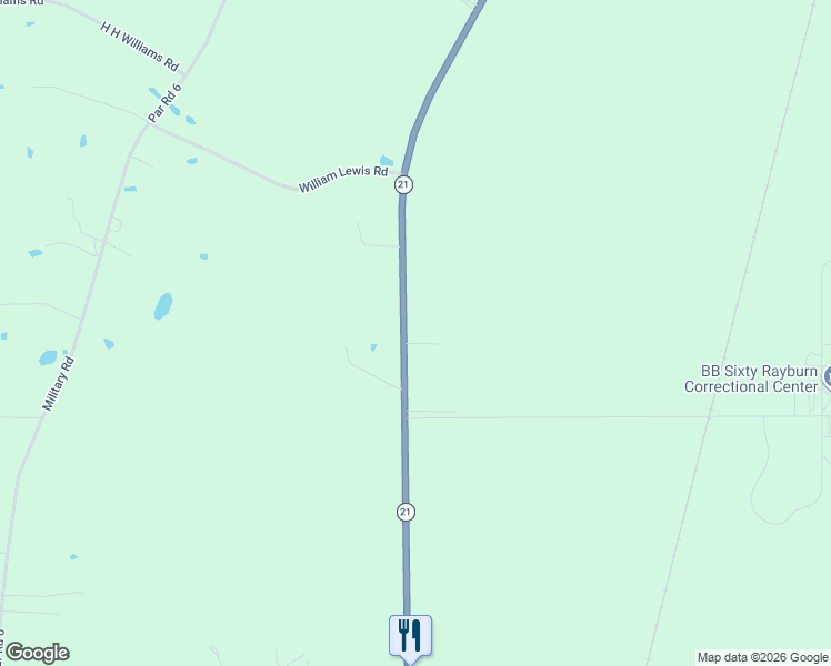 map of restaurants, bars, coffee shops, grocery stores, and more near 63072 William Lewis Road in Angie