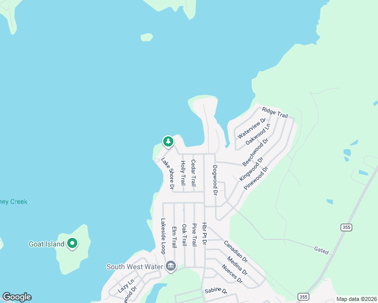 map of restaurants, bars, coffee shops, grocery stores, and more near 669 Lake Shore Drive in Trinity