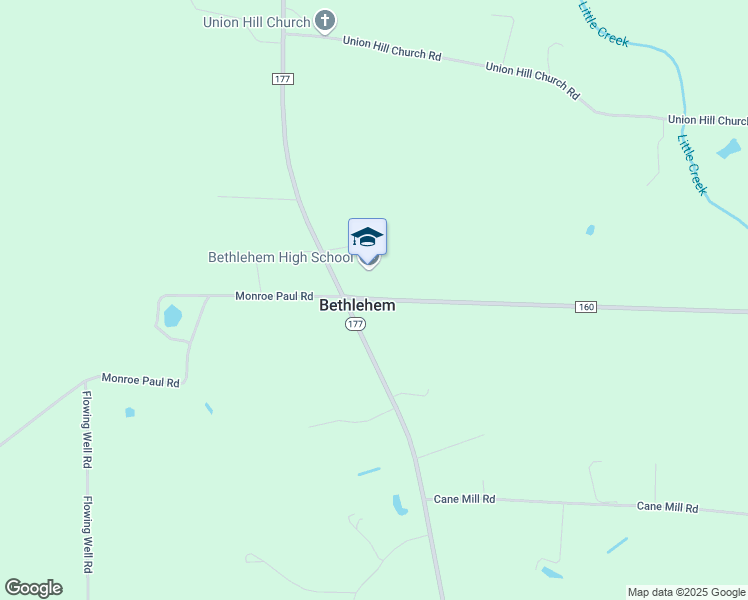 map of restaurants, bars, coffee shops, grocery stores, and more near 2767 County Road 160 in Bonifay