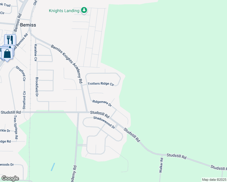 map of restaurants, bars, coffee shops, grocery stores, and more near in Valdosta