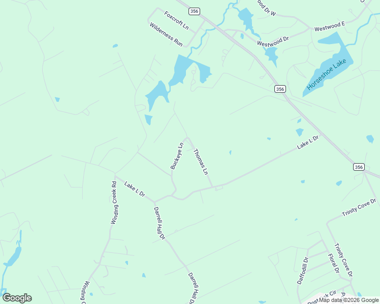 map of restaurants, bars, coffee shops, grocery stores, and more near 305 Thomas Lane in Trinity