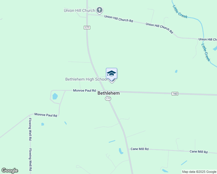 map of restaurants, bars, coffee shops, grocery stores, and more near 2767 County Road 160 in Bonifay