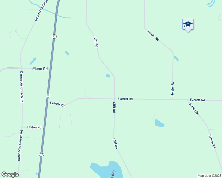 map of restaurants, bars, coffee shops, grocery stores, and more near 4915 Cliff Road in Graceville