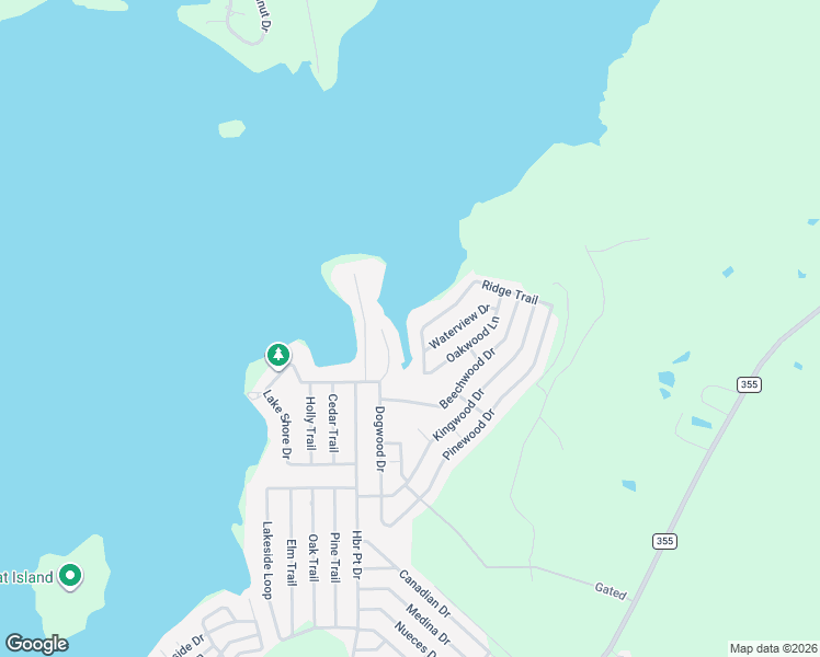 map of restaurants, bars, coffee shops, grocery stores, and more near 460 Ridge Trail in Trinity