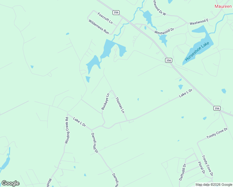 map of restaurants, bars, coffee shops, grocery stores, and more near 305 Thomas Lane in Trinity