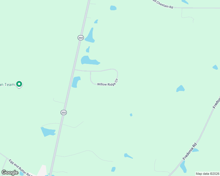 map of restaurants, bars, coffee shops, grocery stores, and more near 150 Willow Ridge Circle in Thomasville