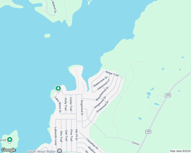 map of restaurants, bars, coffee shops, grocery stores, and more near 400 Ridge Trail in Trinity