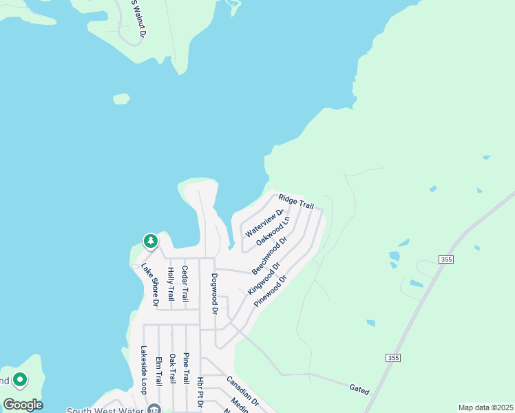 map of restaurants, bars, coffee shops, grocery stores, and more near 400 Ridge Trail in Trinity