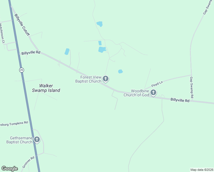 map of restaurants, bars, coffee shops, grocery stores, and more near 475-497 Billyville Road in Woodbine