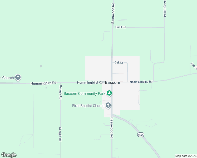 map of restaurants, bars, coffee shops, grocery stores, and more near 5674 Hummingbird Road in Bascom