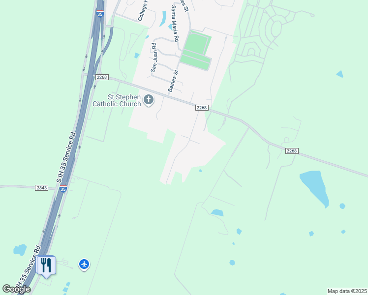 map of restaurants, bars, coffee shops, grocery stores, and more near 1614 Guess Drive in Salado