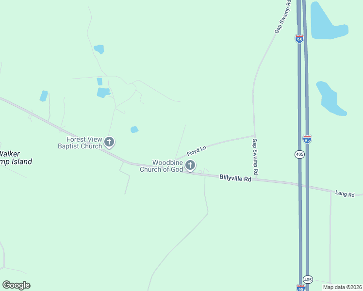 map of restaurants, bars, coffee shops, grocery stores, and more near 83 Herrin Road in Woodbine