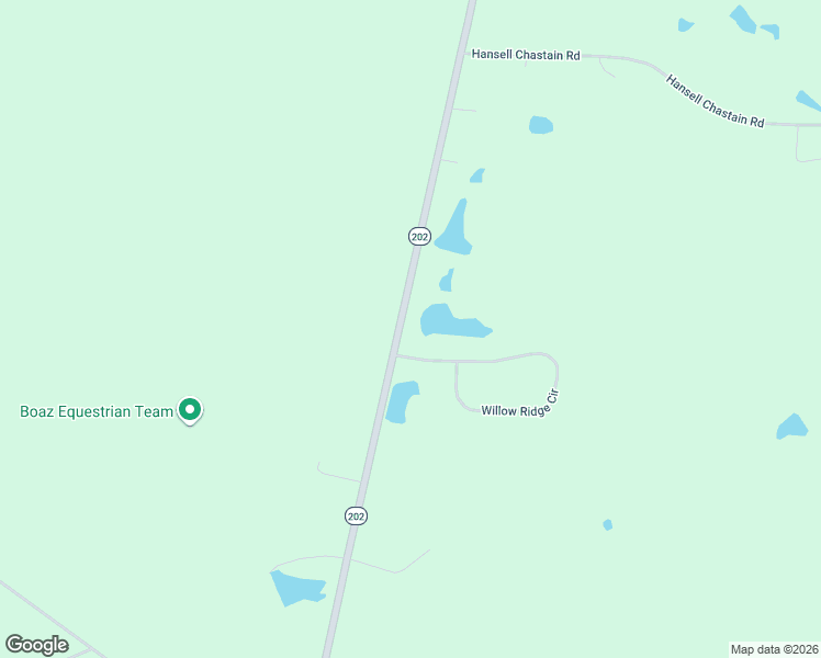 map of restaurants, bars, coffee shops, grocery stores, and more near 6591-6599 Highway 202 in Thomasville