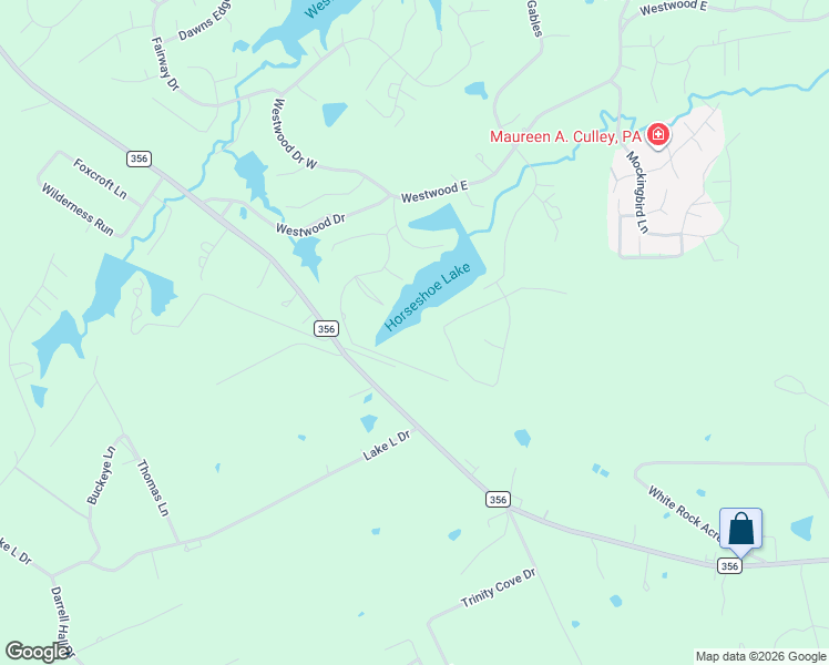 map of restaurants, bars, coffee shops, grocery stores, and more near 9 Heather Lane in Trinity