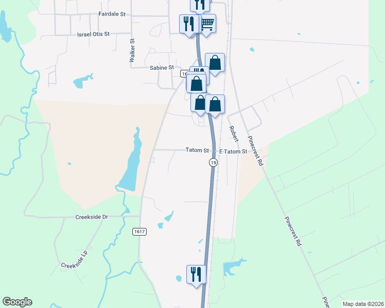 map of restaurants, bars, coffee shops, grocery stores, and more near 101 Hazel in Trinity