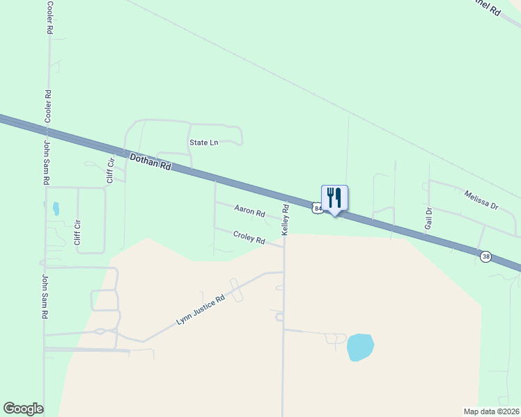 map of restaurants, bars, coffee shops, grocery stores, and more near 101 Aaron Road in Bainbridge