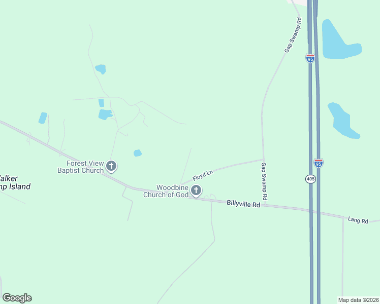 map of restaurants, bars, coffee shops, grocery stores, and more near 136 Herrin Road in Woodbine