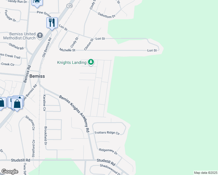 map of restaurants, bars, coffee shops, grocery stores, and more near 3960 Crusader Court in Valdosta