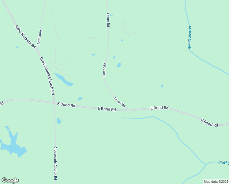 map of restaurants, bars, coffee shops, grocery stores, and more near Tower Road in Wiggins