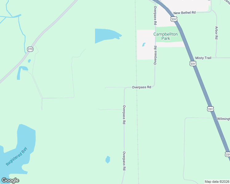 map of restaurants, bars, coffee shops, grocery stores, and more near 2552 Overpass Road in Campbellton