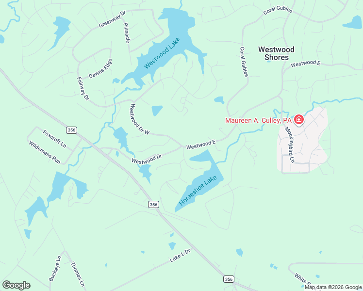 map of restaurants, bars, coffee shops, grocery stores, and more near 125 Westwood Drive West in Trinity