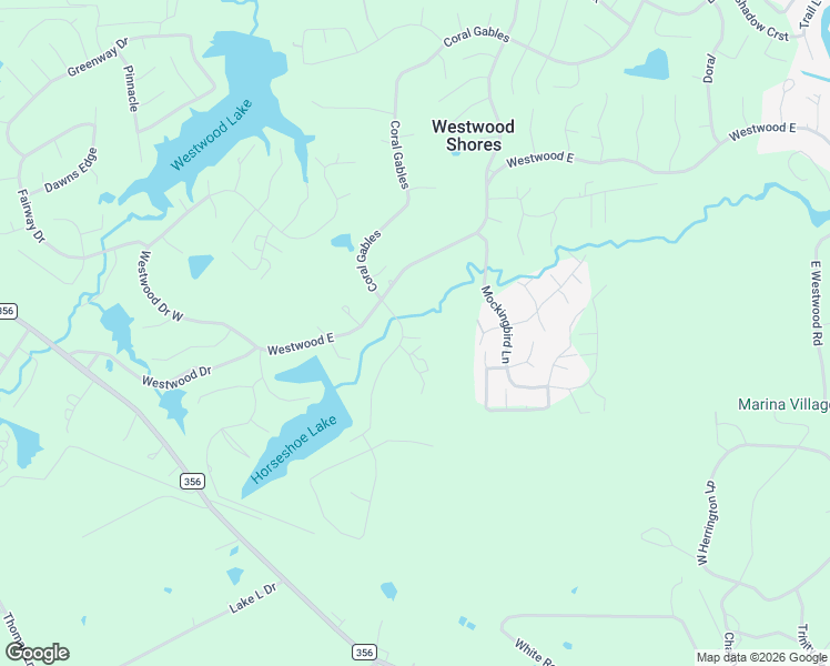 map of restaurants, bars, coffee shops, grocery stores, and more near 52 Coral Gables in Trinity