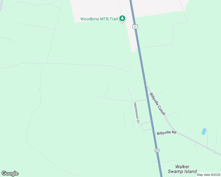 map of restaurants, bars, coffee shops, grocery stores, and more near 462 Liza Rudolph Road in Woodbine