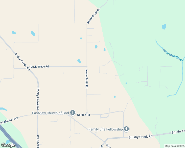 map of restaurants, bars, coffee shops, grocery stores, and more near 100-198 Jessie Smith Rd in Lucedale