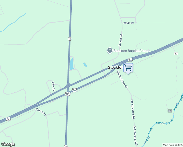 map of restaurants, bars, coffee shops, grocery stores, and more near 444 U.S. 84 in Stockton