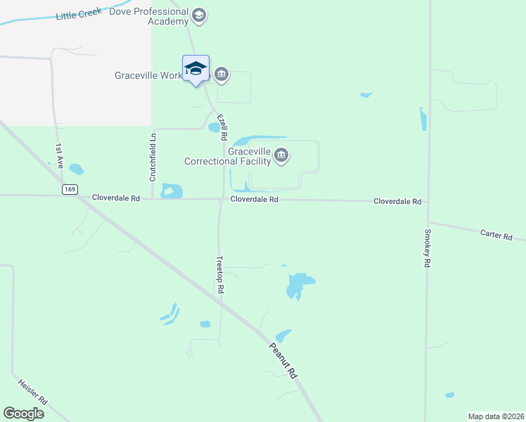 map of restaurants, bars, coffee shops, grocery stores, and more near in Graceville