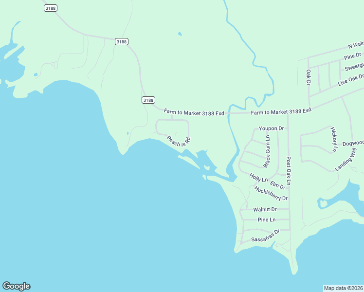 map of restaurants, bars, coffee shops, grocery stores, and more near 436 Peach Island Road in Trinity