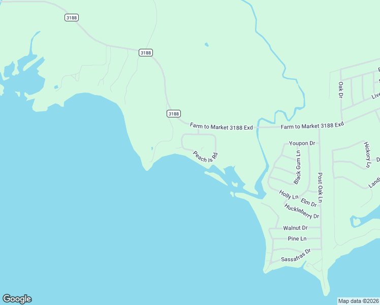 map of restaurants, bars, coffee shops, grocery stores, and more near 436 Peach Island Road in Trinity