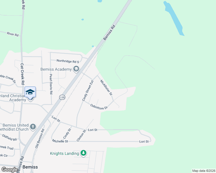 map of restaurants, bars, coffee shops, grocery stores, and more near 4727 McAllister Street in Valdosta