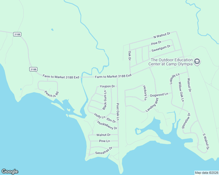 map of restaurants, bars, coffee shops, grocery stores, and more near 108 Holly Lane in Trinity