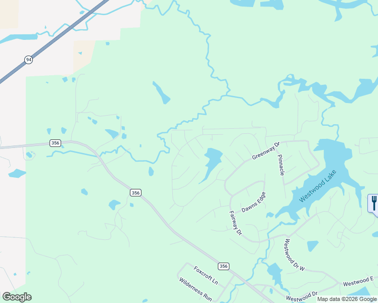 map of restaurants, bars, coffee shops, grocery stores, and more near 120 Lakewood Drive in Trinity