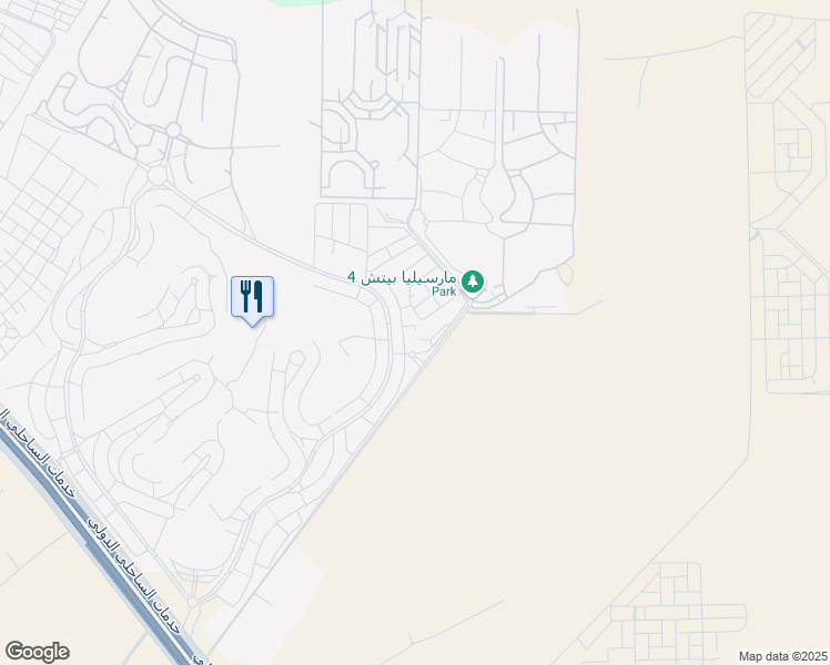 map of restaurants, bars, coffee shops, grocery stores, and more near الكيلو ١٢٤ Alexandria - Marsa Matrouh Road in El Alamein