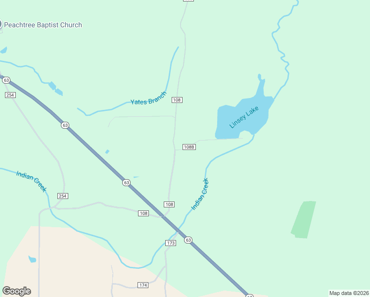 map of restaurants, bars, coffee shops, grocery stores, and more near 215 County Road 108B in Jasper