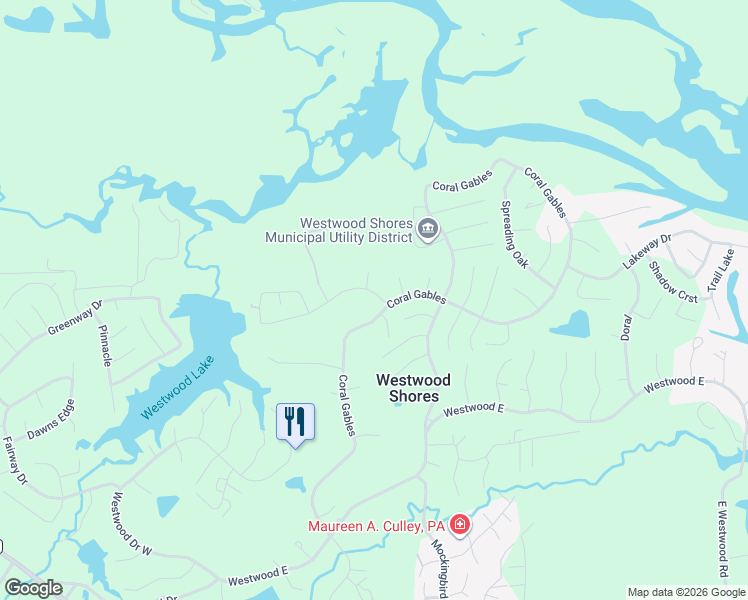 map of restaurants, bars, coffee shops, grocery stores, and more near 15 Cherry Hill in Trinity