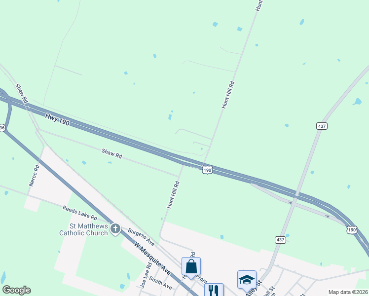 map of restaurants, bars, coffee shops, grocery stores, and more near 11770 Hunt Hill Road in Rogers