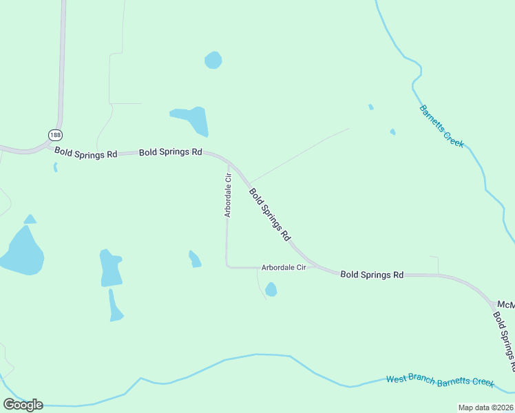 map of restaurants, bars, coffee shops, grocery stores, and more near 2503 Bold Springs Road in Ochlocknee