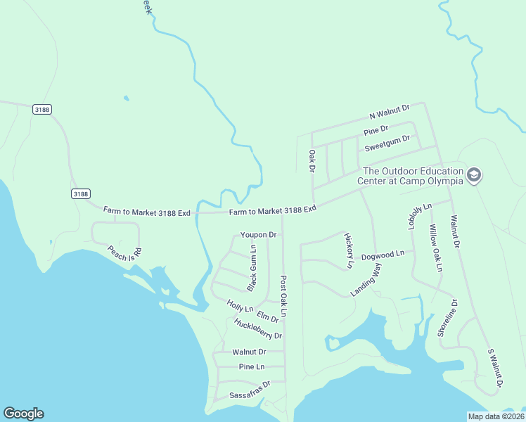 map of restaurants, bars, coffee shops, grocery stores, and more near Farm to Market 3188 Exd in Trinity County