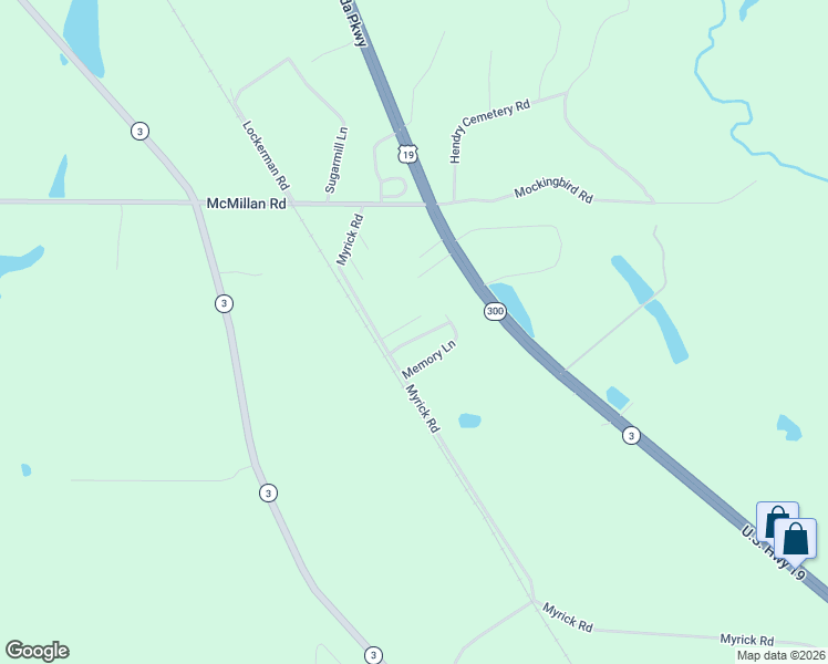 map of restaurants, bars, coffee shops, grocery stores, and more near 1872 Myrick Road in Thomasville