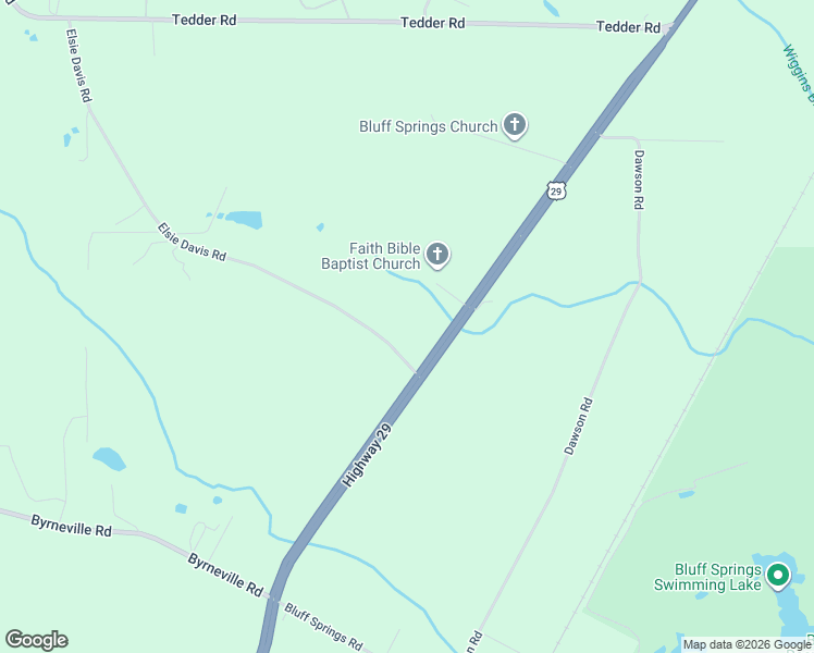 map of restaurants, bars, coffee shops, grocery stores, and more near 30 Elsie Davis Road in Century