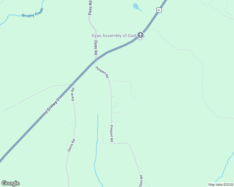 map of restaurants, bars, coffee shops, grocery stores, and more near 49440 Pimperl Road in Bay Minette